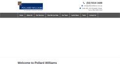 Desktop Screenshot of pollardwilliams.com.au
