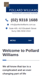 Mobile Screenshot of pollardwilliams.com.au